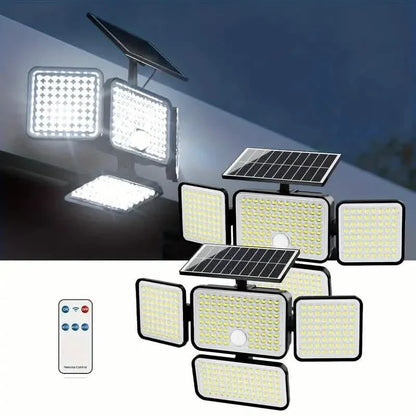 2-Pack: Super Bright Solar Motion Sensor Outdoor Light with Remote