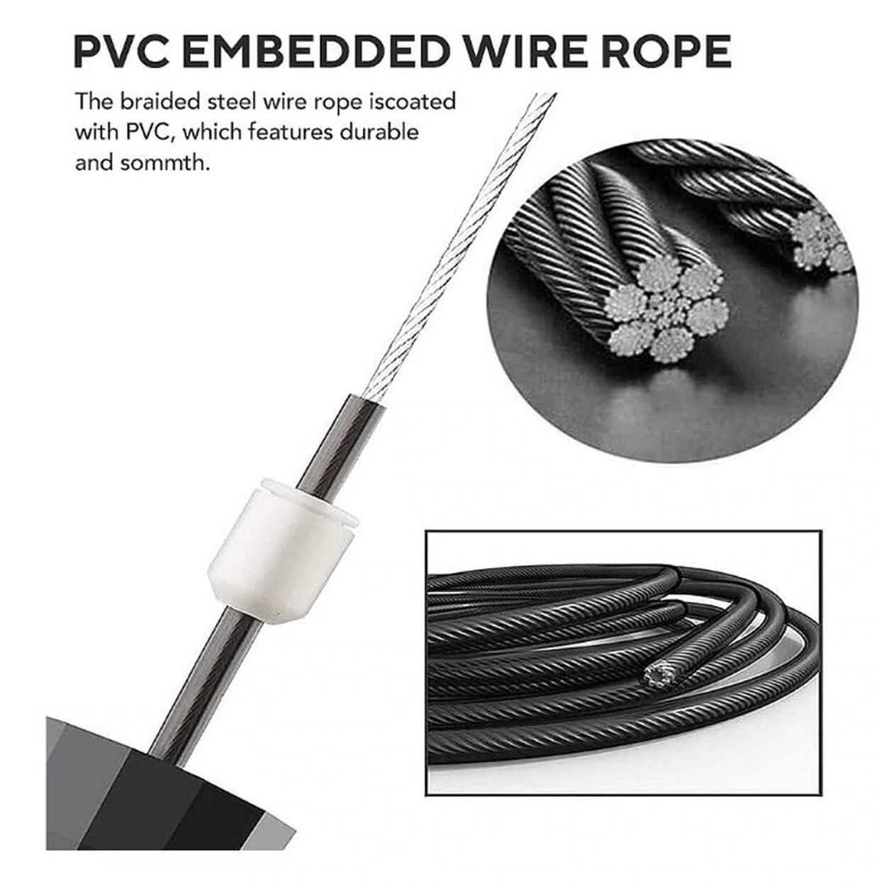 2-Pack: Tangle-Free Rapid Speed Cable 9-Foot Jump Rope