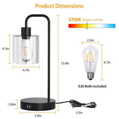 2-Pack: Touch Control Table Lamp
