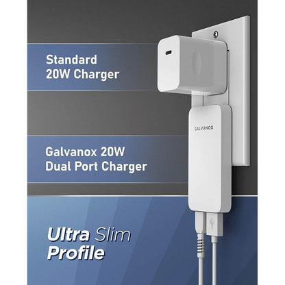 2-Pack: Type C Flat Slim Power Adapter