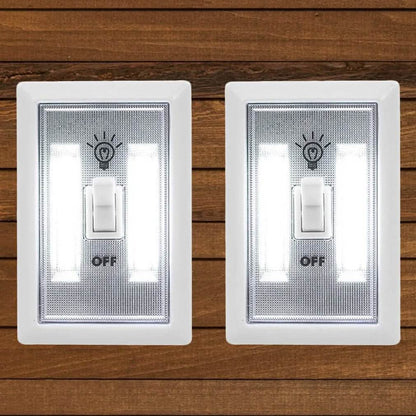 2-Pack: Ultra Bright, LED Light Switch, Stick Anywhere