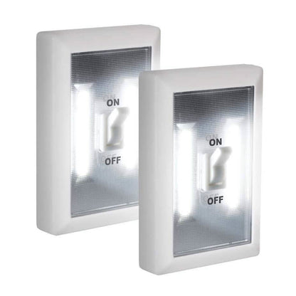 2-Pack: Ultra Bright, LED Light Switch, Stick Anywhere