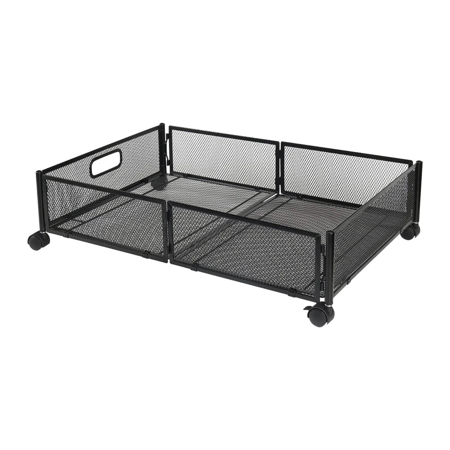 2-Pack: Under Bed Storage Container Foldable Rolling Storage Bin