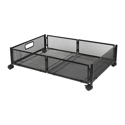 2-Pack: Under Bed Storage Container Foldable Rolling Storage Bin