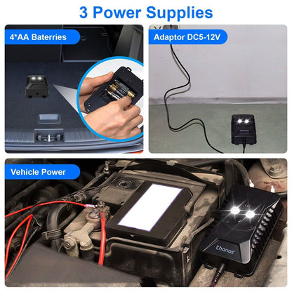 2-Pack: Under Hood Ultrasonic Repellent with 3 Power Supplies