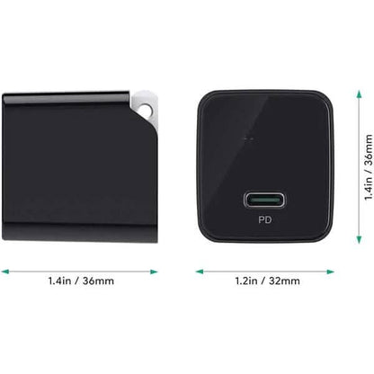 2-Pack: USB C Charger Minima 20W Fast Type C Wall Charger