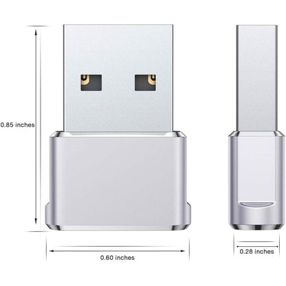 2-Pack: USB C Female to USB Male Adapter