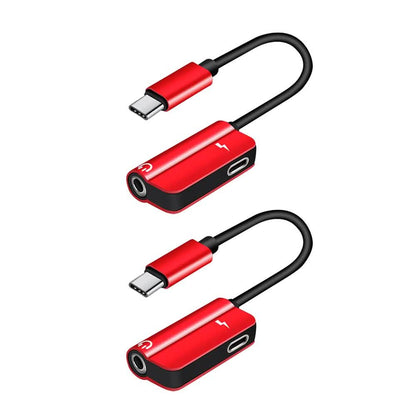 2-Pack: USB-C to 3.5mm Audio Plug Adapter