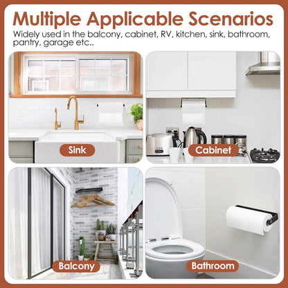 2-Pack: Wall Mounted Paper Towel Holder Under Cabinet