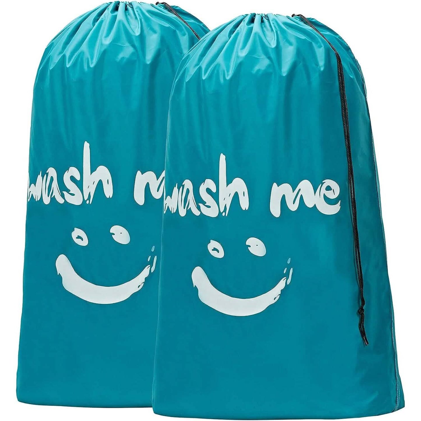 2-Pack: Wash Me Travel Laundry Bag, Machine Washable Dirty Clothes Organizer