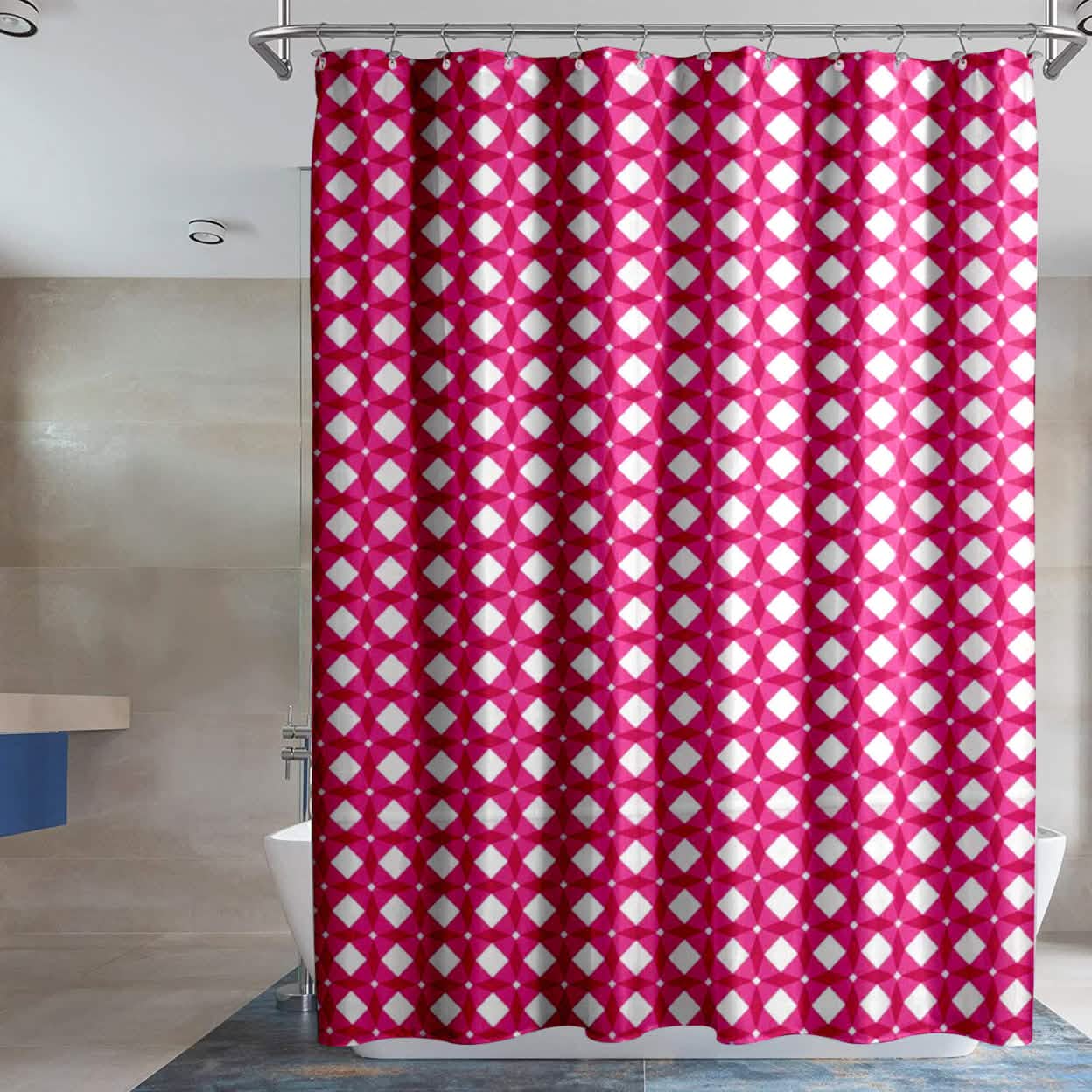 2-Pack: Water-Proof Printed Peva Shower Curtain