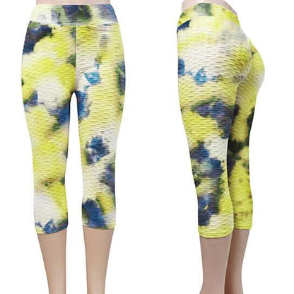 2-Pack: Women Butt Lifting Tie Dye Leggings