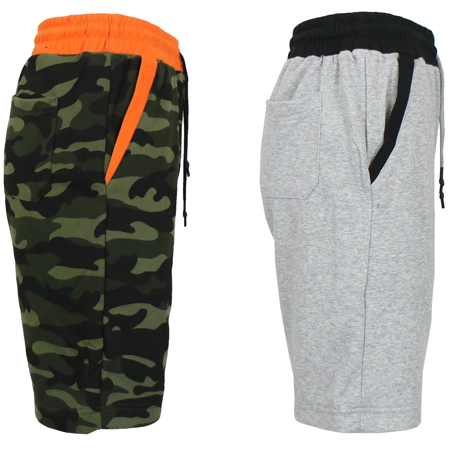 2-Pack: Women's French Terry Jogger Sweat Lounge Shorts