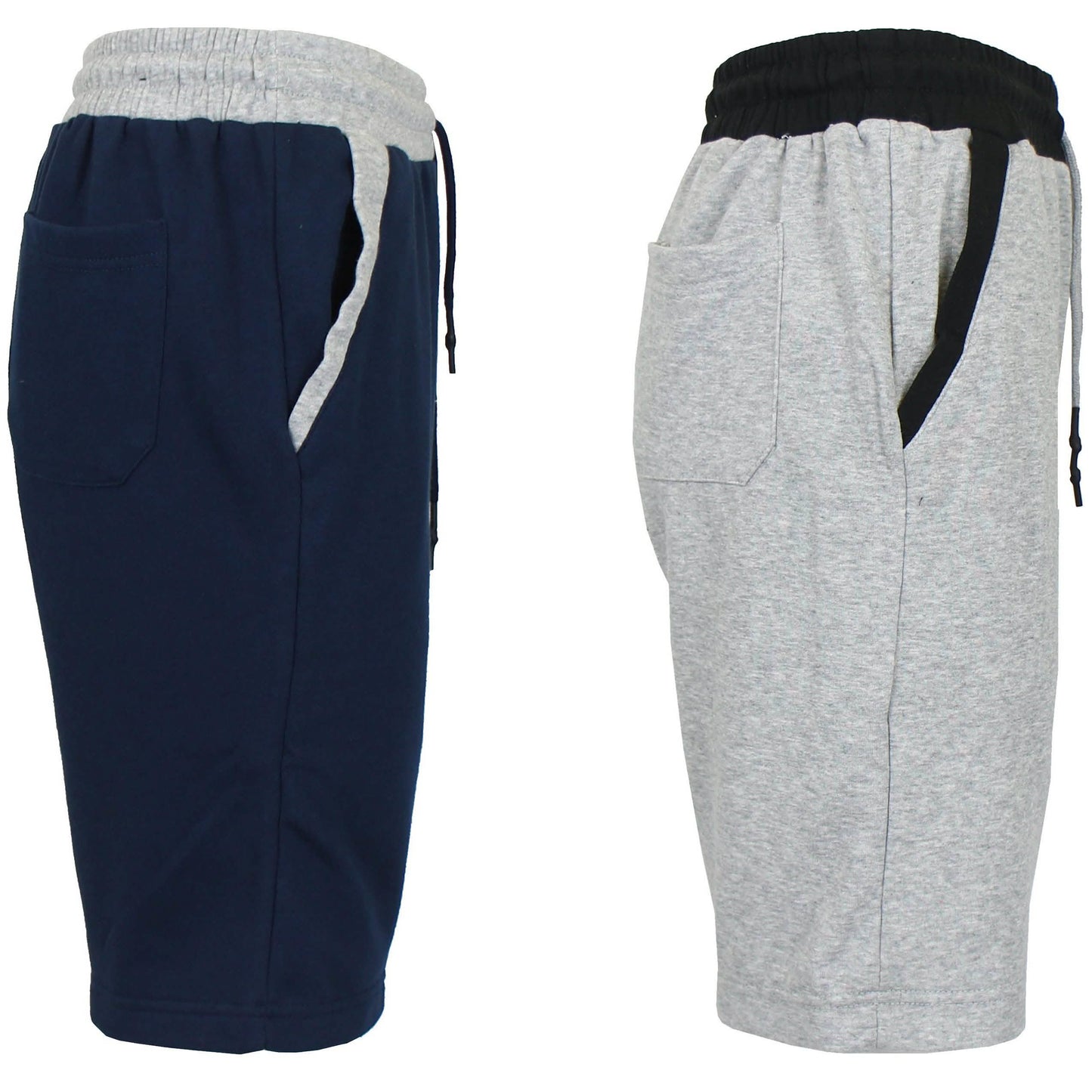 2-Pack: Women's French Terry Jogger Sweat Lounge Shorts