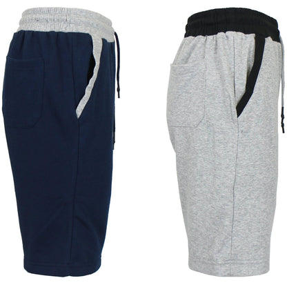 2-Pack: Women's French Terry Jogger Sweat Lounge Shorts