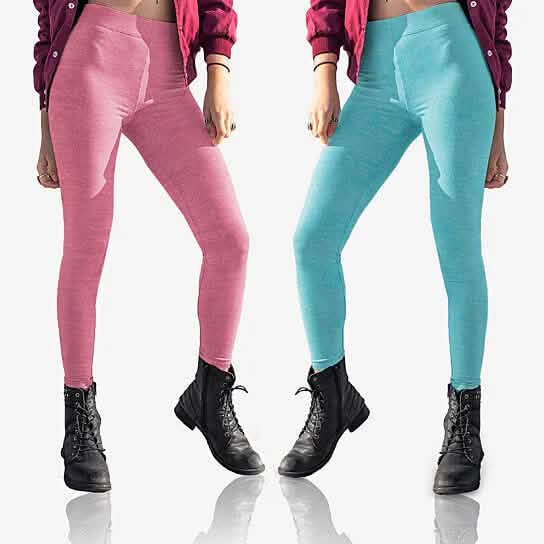 2-Pack: Women's Space Dye Seamless Leggings