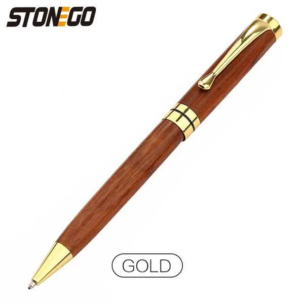 2-Pack: Wooden Twist Ballpoint Pen