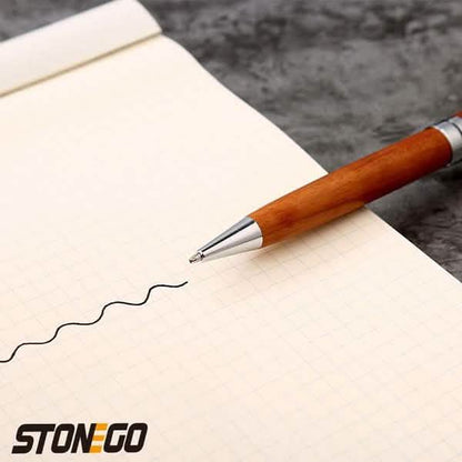2-Pack: Wooden Twist Ballpoint Pen