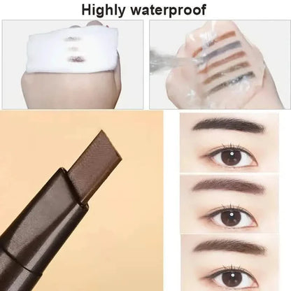 2-Pack: Natural Makeup Double Heads Automatic Eyebrow Pencil Waterproof Long-lasting