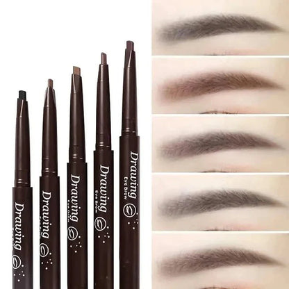2-Pack: Natural Makeup Double Heads Automatic Eyebrow Pencil Waterproof Long-lasting