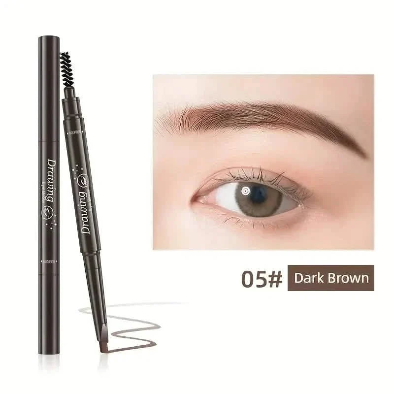 2-Pack: Natural Makeup Double Heads Automatic Eyebrow Pencil Waterproof Long-lasting