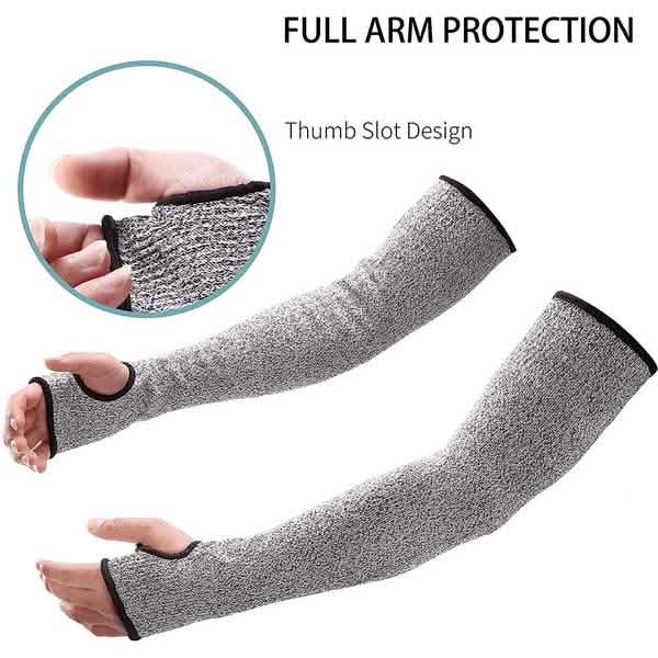 2-Pair: Safety Arm Sleeve Anti Cut Puncture Proof