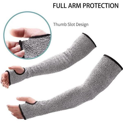 2-Pair: Safety Arm Sleeve Anti Cut Puncture Proof