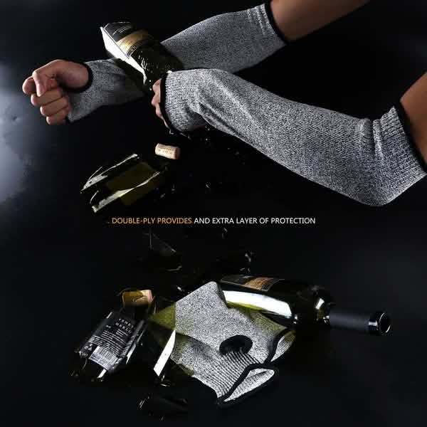 2-Pair: Safety Arm Sleeve Anti Cut Puncture Proof