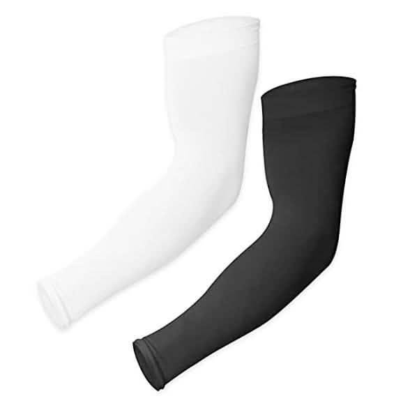 2-Pairs: UV Sun Protection Compression Arm Sleeves