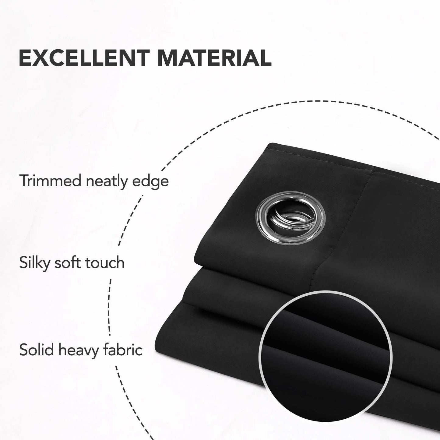 2-Panels: Deconovo Room Darkening Thermal Insulated Blackout Grommet Window Curtains