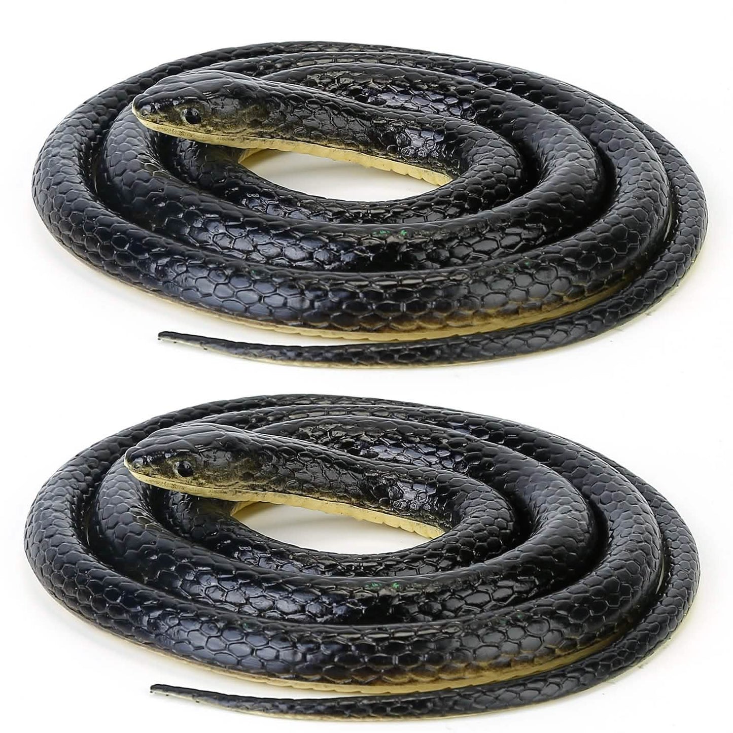 2-Piece: 50" Long Realistic Rubber Snakes