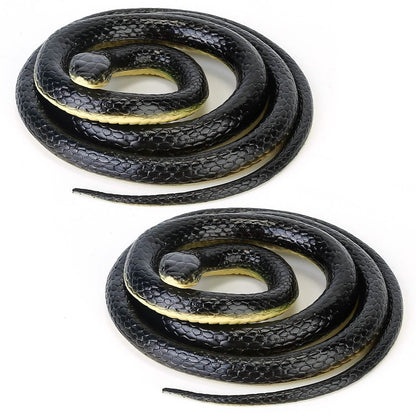 2-Piece: 50" Long Realistic Rubber Snakes