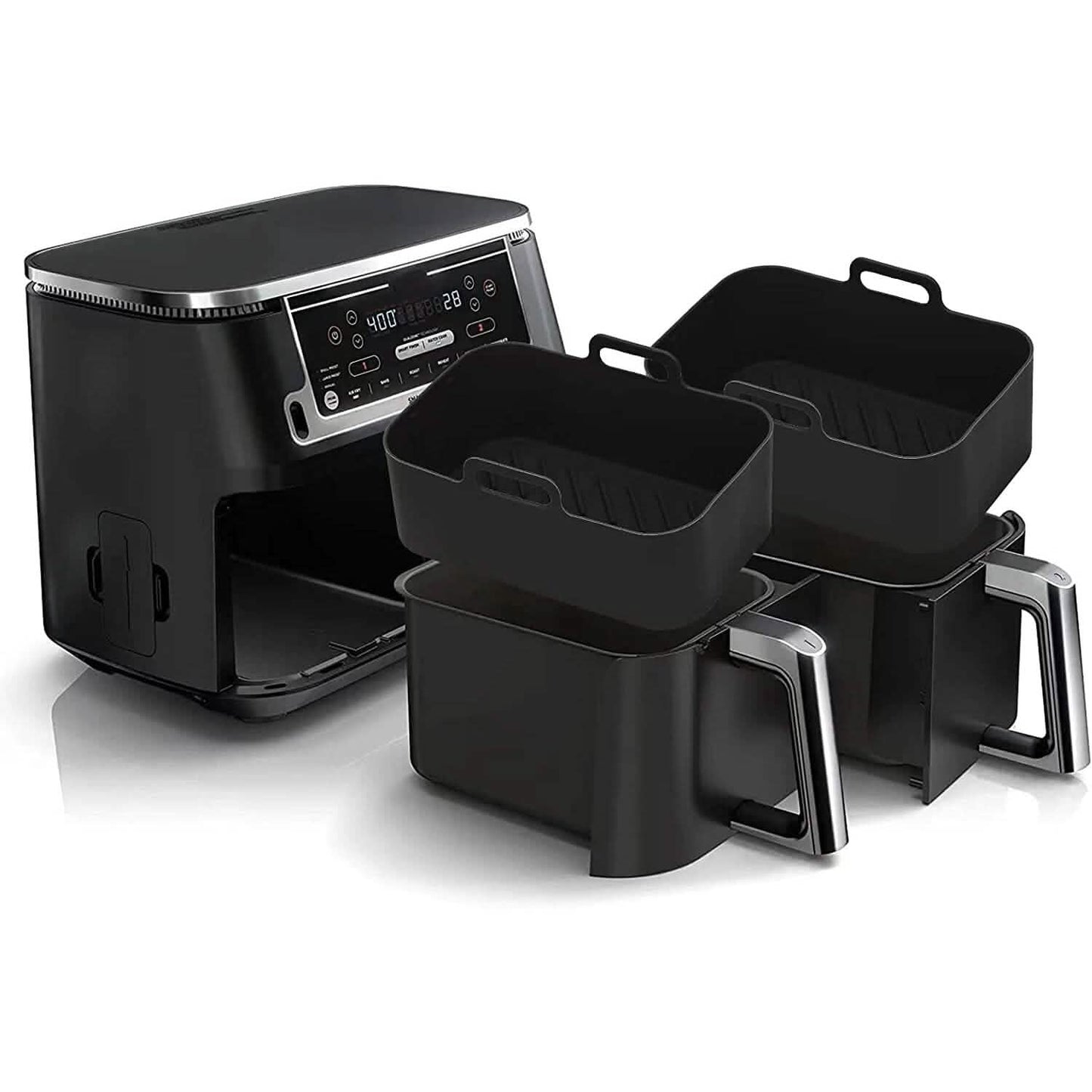 2-Piece: Air Fryer Silicone Pot