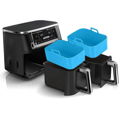 2-Piece: Air Fryer Silicone Pot