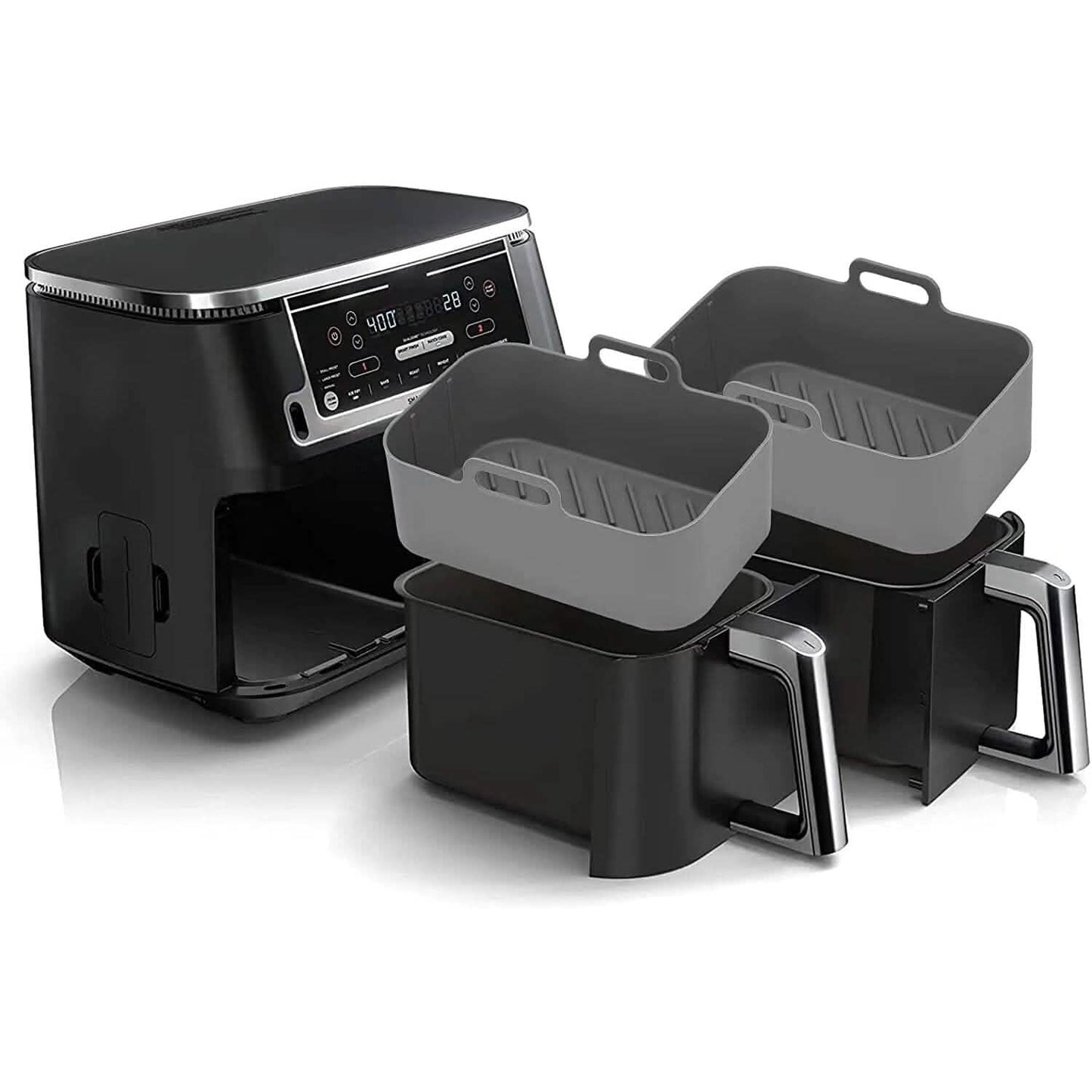 2-Piece: Air Fryer Silicone Pot