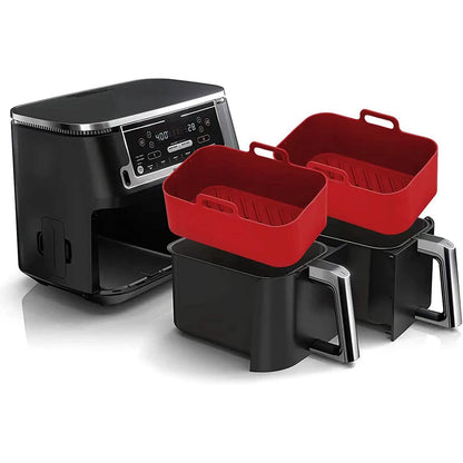2-Piece: Air Fryer Silicone Pot