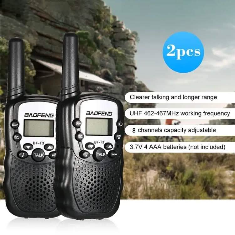 2-Piece: Baofeng BF-T3 Radio Walkie Talkie