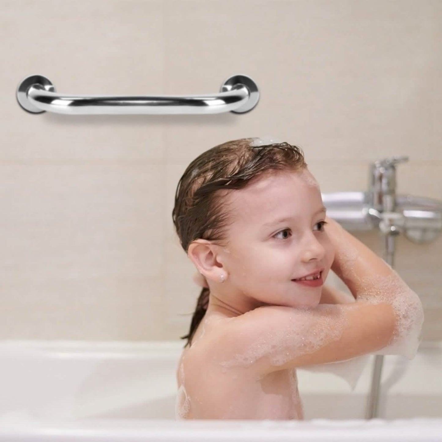 2-Piece: Bath Grab Bar