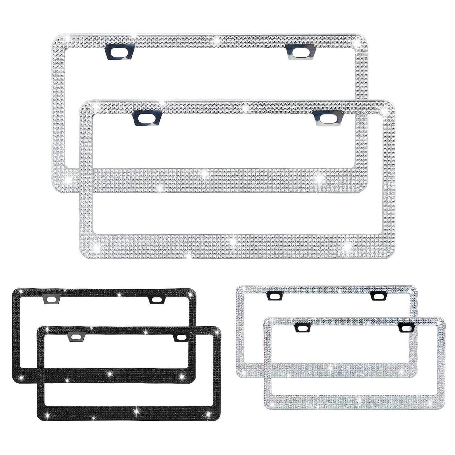 2-Piece: Bling License Plate Frames