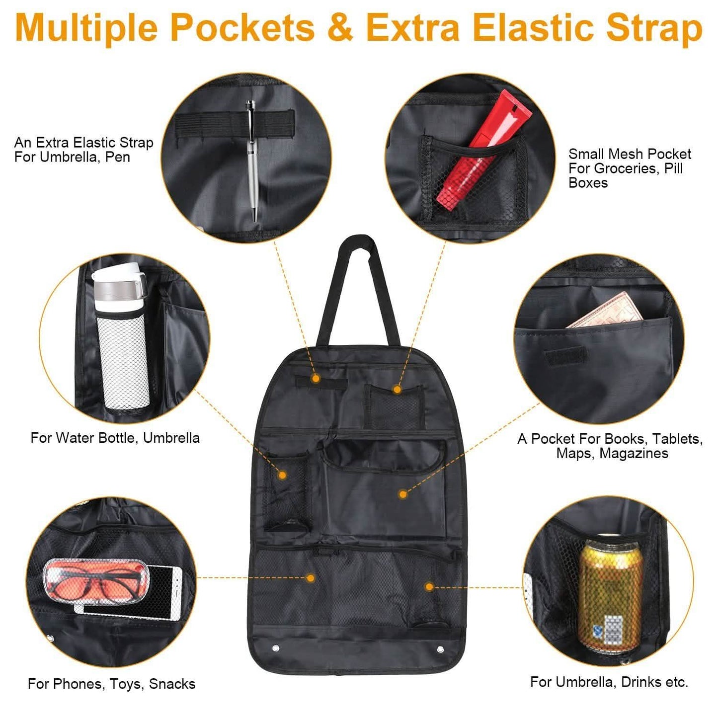 2-Piece: Car Backseat Organizer