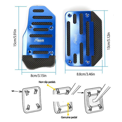 2-Piece: Car Brake Pedal Cover