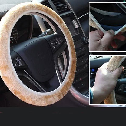 2-Piece: Car Steering Wheel Cover
