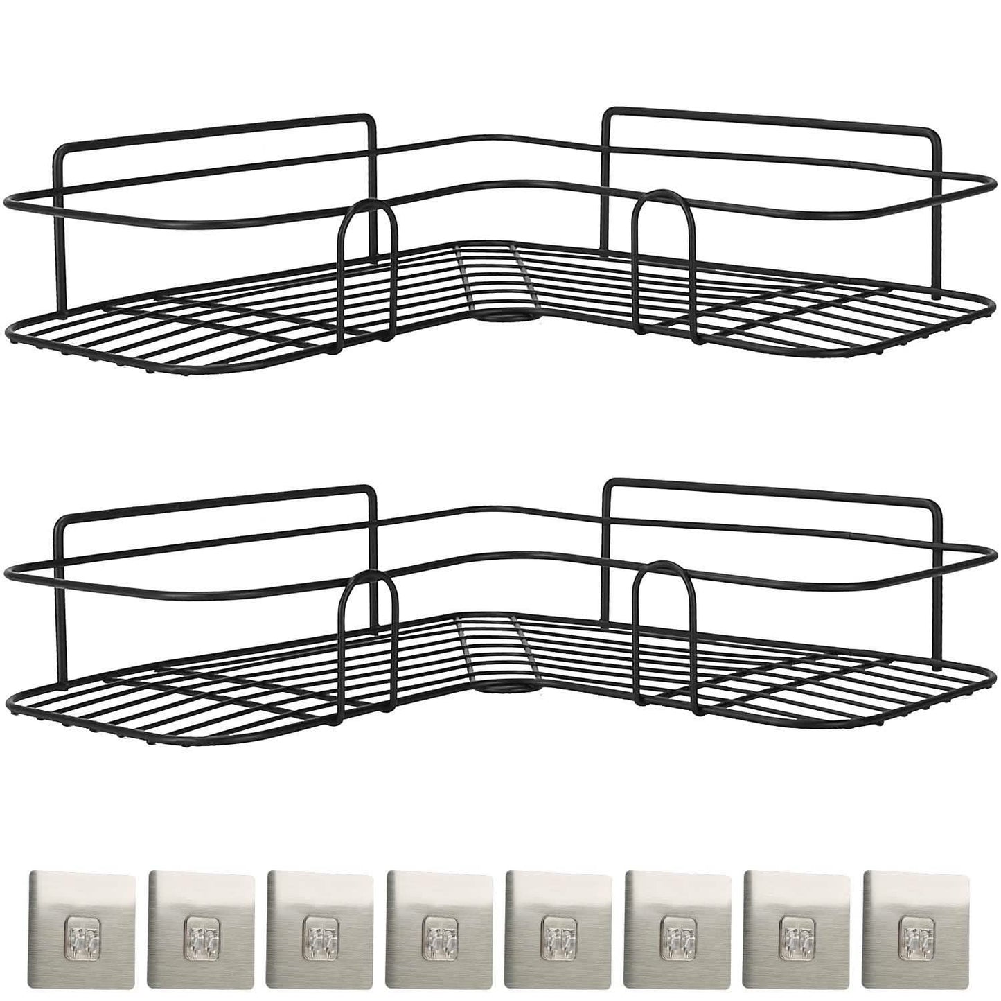 2-Piece: Corner Shower Caddy Shelves