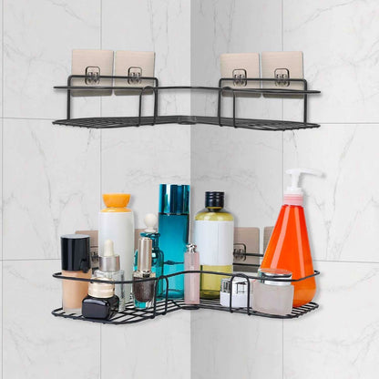 2-Piece: Corner Shower Caddy Shelves