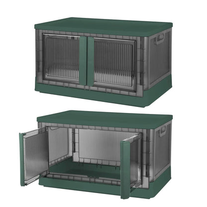 2-Piece: Foldable Stackable Storage Bins with Lid