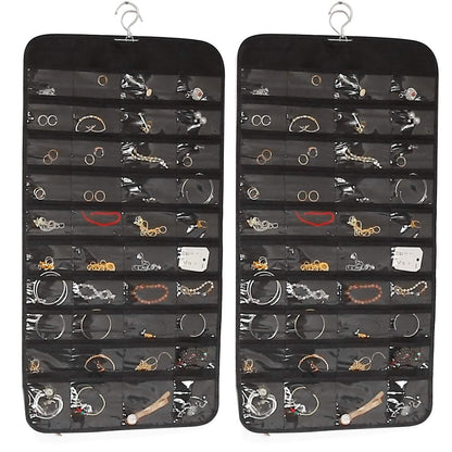 2-Piece: Hanging Jewelry Organizer