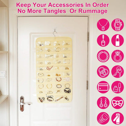 2-Piece: Hanging Jewelry Organizer