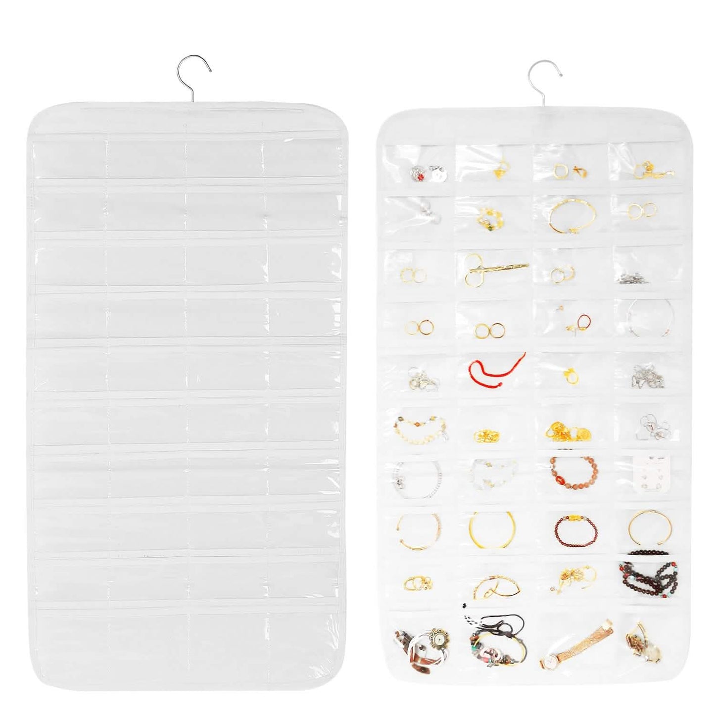 2-Piece: Hanging Jewelry Organizer
