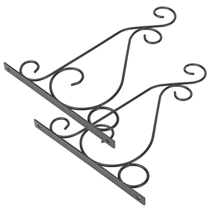 2-Piece: Iron Plant Hanging Bracket Plant Hanger Wall Hooks