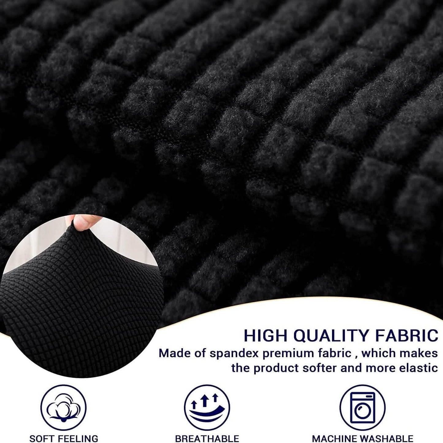 2-Piece: Jacquard Sofa Armrest Slipcover